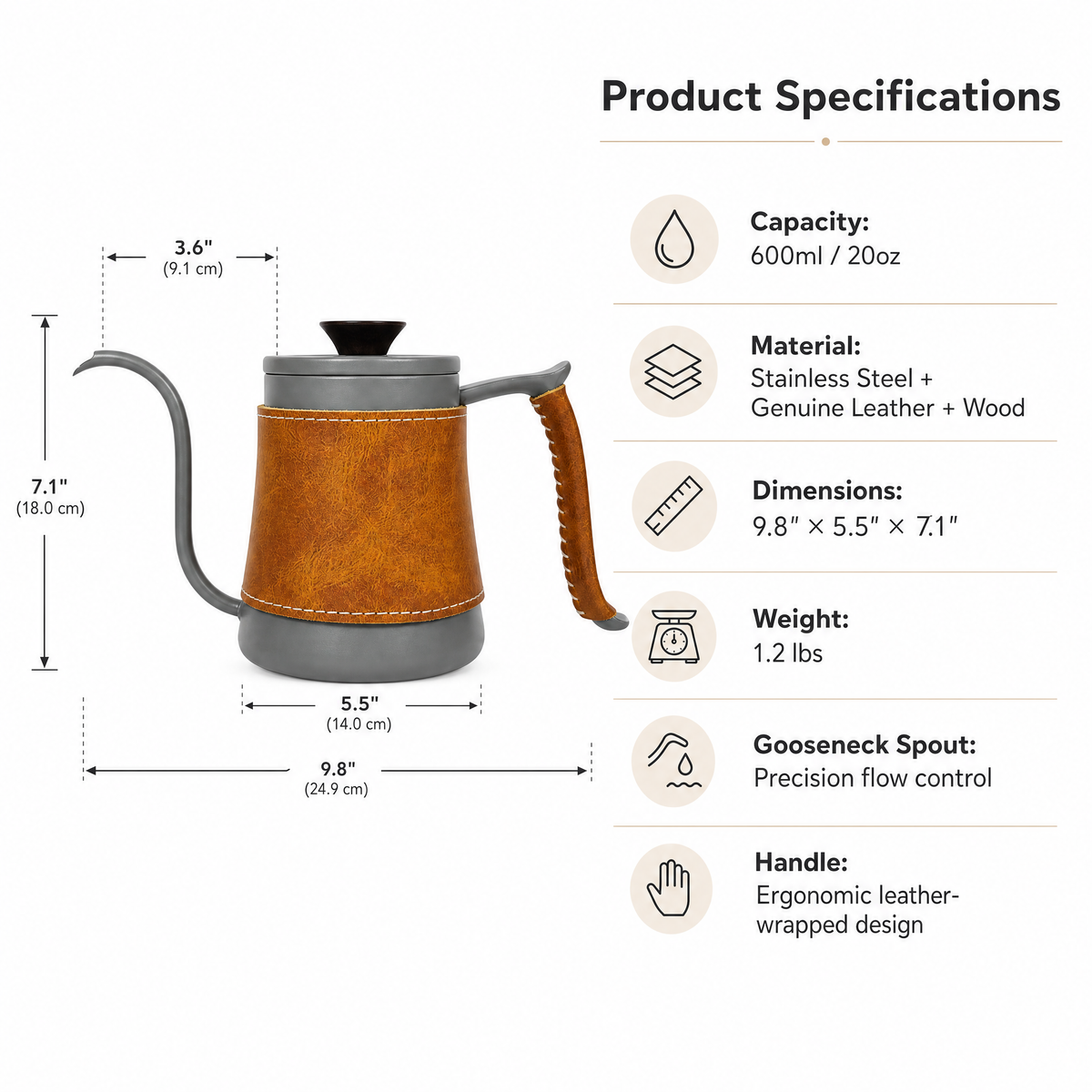 Gooseneck Pour-Over Kettle
