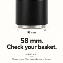 Three-in-one espresso prep tool sizes: 51, 53 and 58 mm