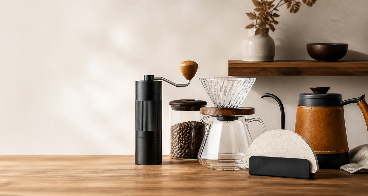 Complete pour over coffee starter kit