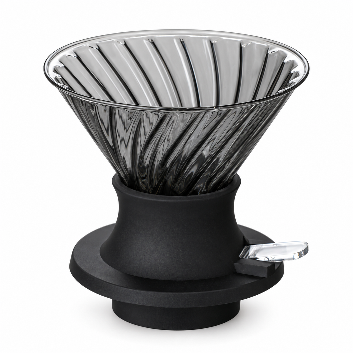 smoke white — glass immersion coffee brewer