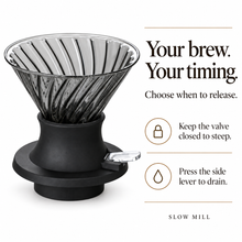 smoke benefits — glass immersion coffee brewer