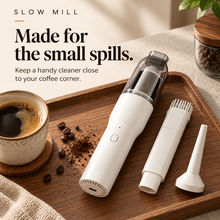 Slow Mill portable cordless vacuum — lifestyle