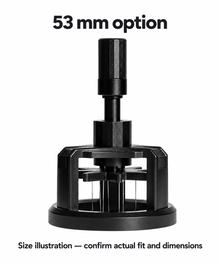 Illustrative 53 mm WDT option; actual fit and dimensions await supplier confirmation